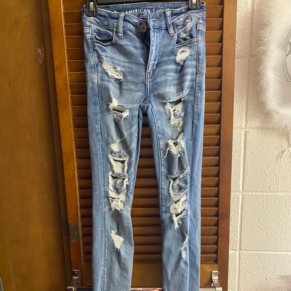 American Eagle Ripped Skinny Jeans